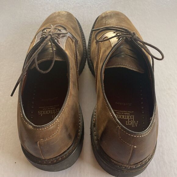 ALLEN EDMONDS Men’s Brown Leather Lace Up Shoes Size 9.5D - Picture 8 of 11